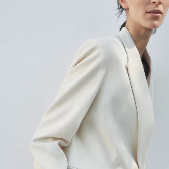 Zara ZW COLLECTION DOUBLE BREASTED JACKET size M NWT - Picture 2 of 13